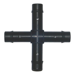 13mm Barb Cross - 13mm Barb Cross - High Quality Fittings - Top Yield Hydroponics