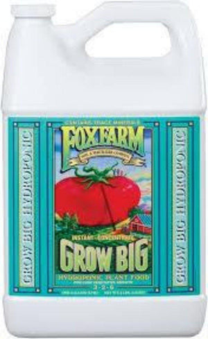Fox Farm - Grow Big | Fox Farm Grow Big Liquid Concentrate Fertilizer | Nutrients & Boosters | Top Yield Hydroponics